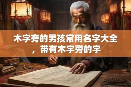 木字旁的男孩常用名字大全，带有木字旁的字