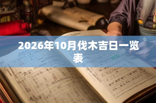 2026年10月伐木吉日一览表 2026年10月伐木吉日一览表