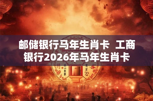 邮储银行马年生肖卡  工商银行2026年马年生肖卡