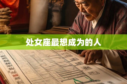处女座最想成为的人 处女座最想成为的人