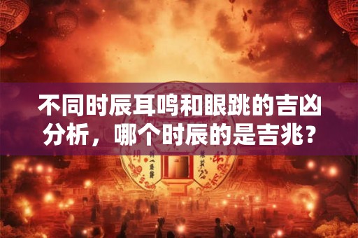 不同时辰耳鸣和眼跳的吉凶分析，哪个时辰的是吉兆？