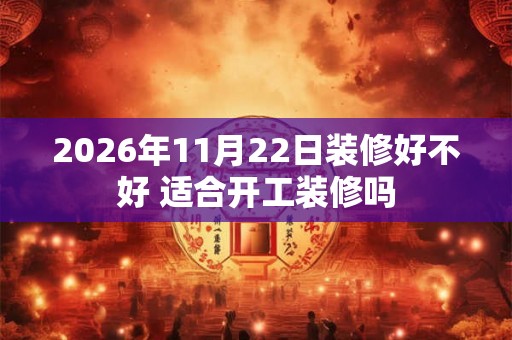 2026年11月22日装修好不好 适合开工装修吗