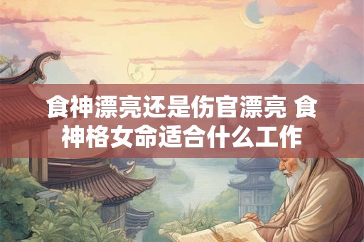 食神漂亮还是伤官漂亮 食神格女命适合什么工作