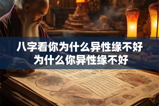 八字看你为什么异性缘不好 为什么你异性缘不好