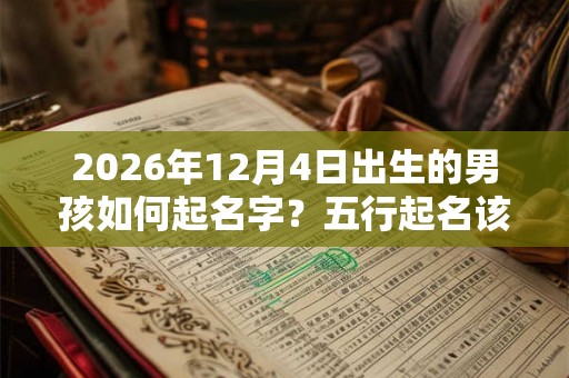 2026年12月4日出生的男孩如何起名字?五行起名该怎么起? 2026年12月4日出生的男孩如何起名字?五行起名该怎么起?