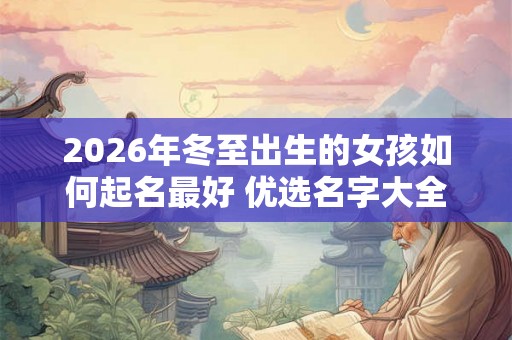 2026年冬至出生的女孩如何起名最好 优选名字大全