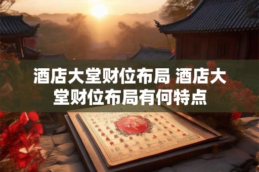 酒店大堂财位布局 酒店大堂财位布局有何特点