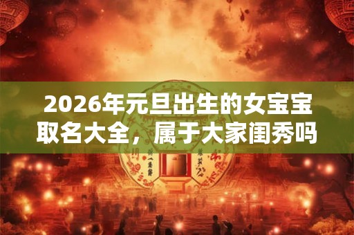2026年元旦出生的女宝宝取名大全，属于大家闺秀吗？