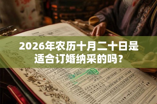 2026年农历十月二十日是适合订婚纳采的吗？