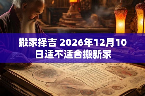 搬家择吉 2026年12月10日适不适合搬新家