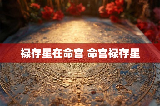 禄存星在命宫 命宫禄存星