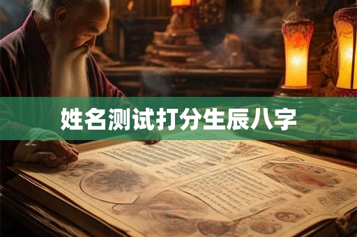 姓名测试打分生辰八字 姓名测试打分生辰八字