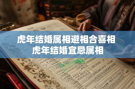 虎年结婚属相避相合喜相 虎年结婚宜忌属相