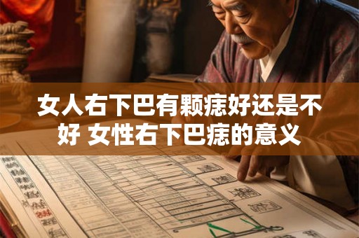 女人右下巴有颗痣好还是不好 女性右下巴痣的意义