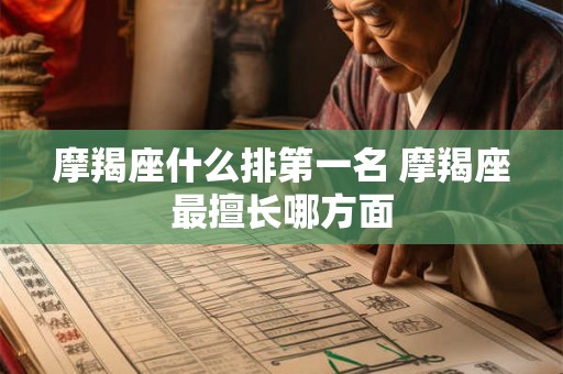 摩羯座什么排第一名 摩羯座最擅长哪方面