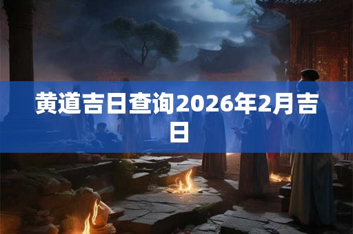 黄道吉日查询2026年2月吉日 黄道吉日查询2026年2月吉日