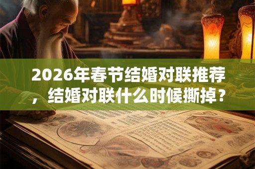 2026年春节结婚对联推荐,结婚对联什么时候撕掉? 2026年春节结婚对联推荐,结婚对联什么时候撕掉?