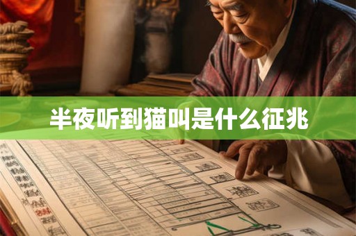 半夜听到猫叫是什么征兆
