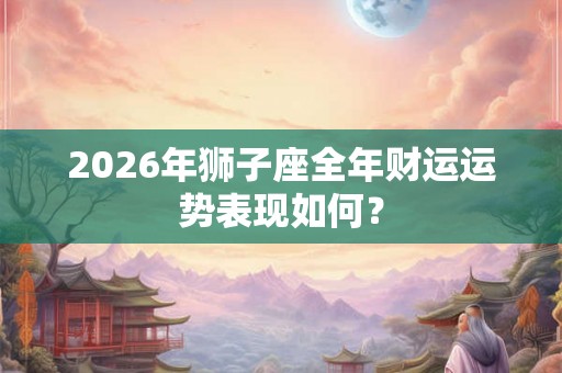 2026年狮子座全年财运运势表现如何？