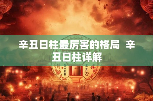 辛丑日柱最厉害的格局 辛丑日柱详解 辛丑日柱最厉害的格局 辛丑日柱详解