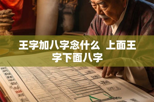 王字加八字念什么  上面王字下面八字