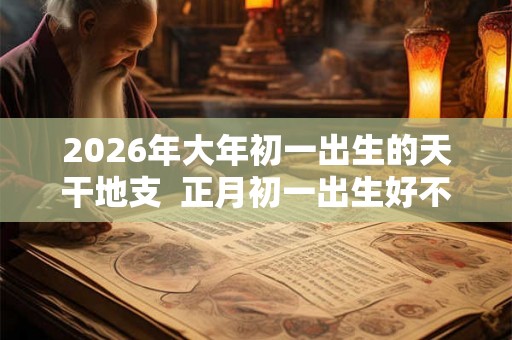 2026年大年初一出生的天干地支  正月初一出生好不