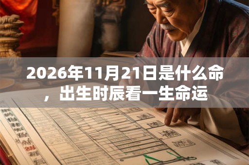 2026年11月21日是什么命，出生时辰看一生命运