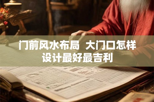 门前风水布局  大门口怎样设计最好最吉利