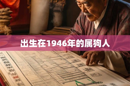 出生在1946年的属狗人