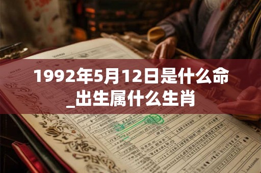 1992年5月12日是什么命_出生属什么生肖