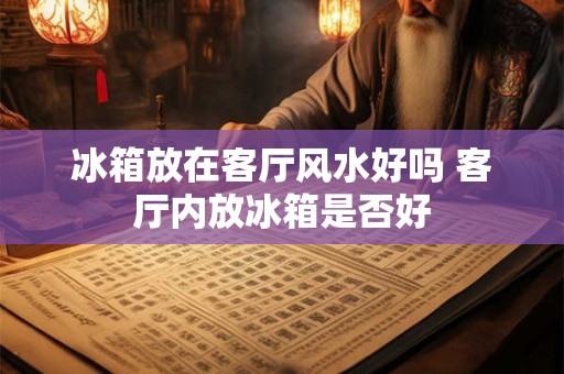 冰箱放在客厅风水好吗 客厅内放冰箱是否好