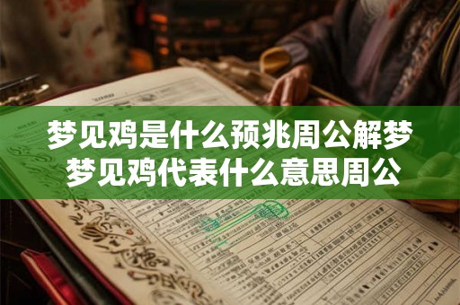 梦见鸡是什么预兆周公解梦 梦见鸡代表什么意思周公解梦告诉你 梦见鸡是什么预兆周公解梦 梦见鸡代表什么意思周公解梦告诉你