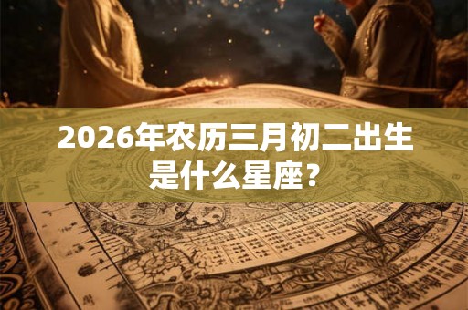 2026年农历三月初二出生是什么星座? 2026年农历三月初二出生是什么星座?