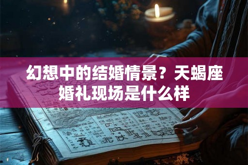 幻想中的结婚情景？天蝎座婚礼现场是什么样
