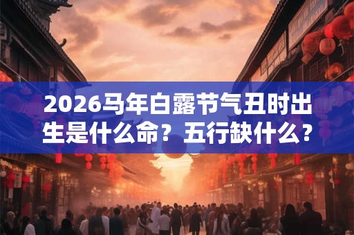 2026马年白露节气丑时出生是什么命？五行缺什么？