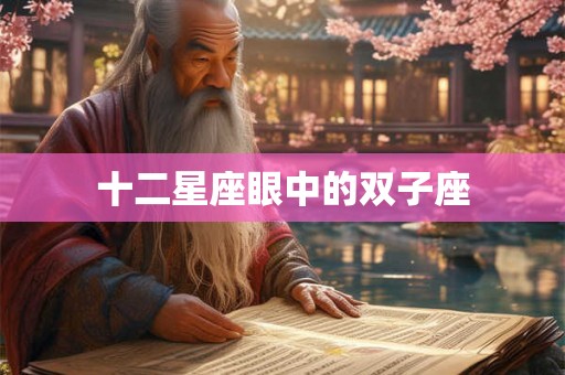 十二星座眼中的双子座