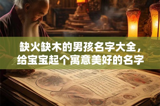 缺火缺木的男孩名字大全，给宝宝起个寓意美好的名字吧