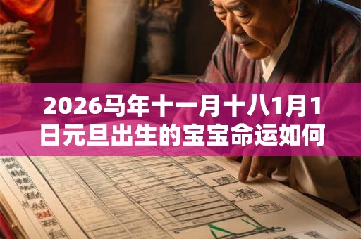 2026马年十一月十八1月1日元旦出生的宝宝命运如何？