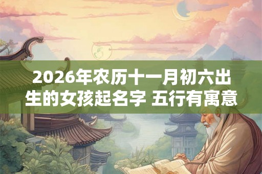 2026年农历十一月初六出生的女孩起名字 五行有寓意的好名字推荐