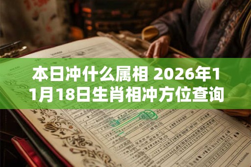 本日冲什么属相 2026年11月18日生肖相冲方位查询 本日冲什么属相 2026年11月18日生肖相冲方位查询