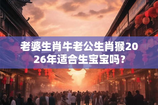 老婆生肖牛老公生肖猴2026年适合生宝宝吗？