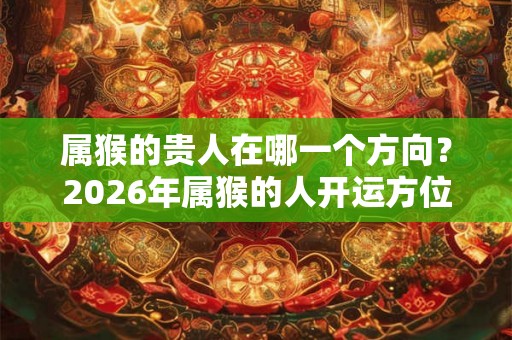 属猴的贵人在哪一个方向？2026年属猴的人开运方位在哪？