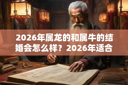 2026年属龙的和属牛的结婚会怎么样？2026年适合结婚的属相