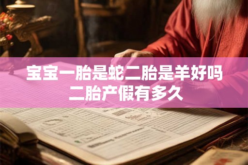 宝宝一胎是蛇二胎是羊好吗 二胎产假有多久