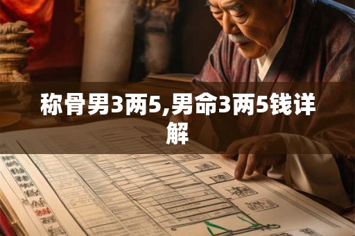 称骨男3两5,男命3两5钱详解