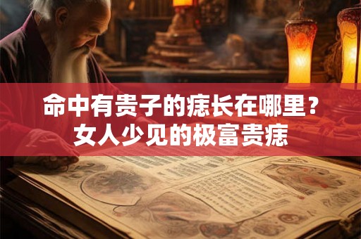 命中有贵子的痣长在哪里？女人少见的极富贵痣