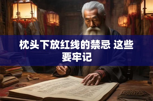 枕头下放红线的禁忌 这些要牢记