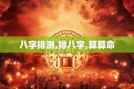 八字排测,排八字,算算命