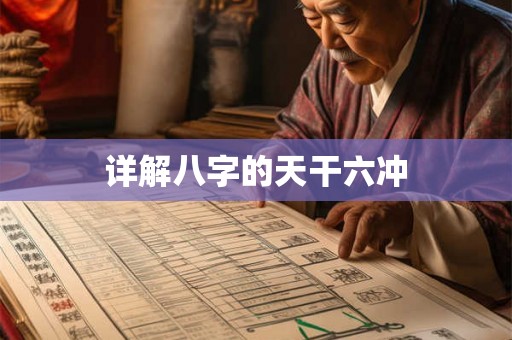 详解八字的天干六冲
