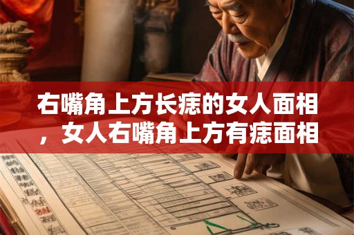 右嘴角上方长痣的女人面相，女人右嘴角上方有痣面相图解